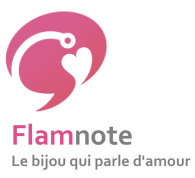 logo Flamnote connected jewelery le bijou qui parle d'amour